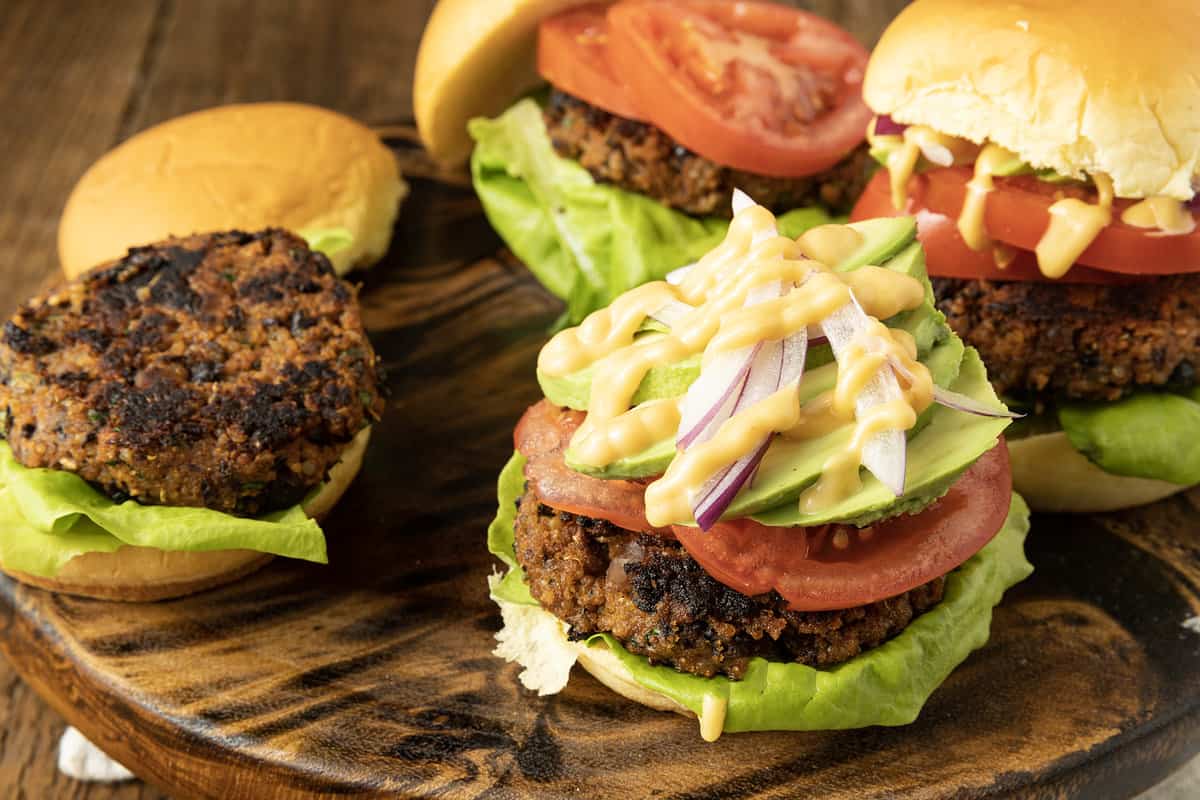 Black Bean Quinoa Burgers