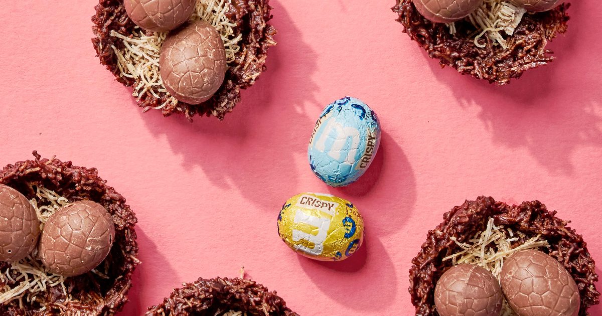 Chocolate Fridge Cake Nests