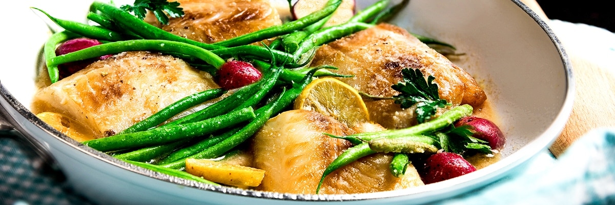 Baked Cod with Green Beans