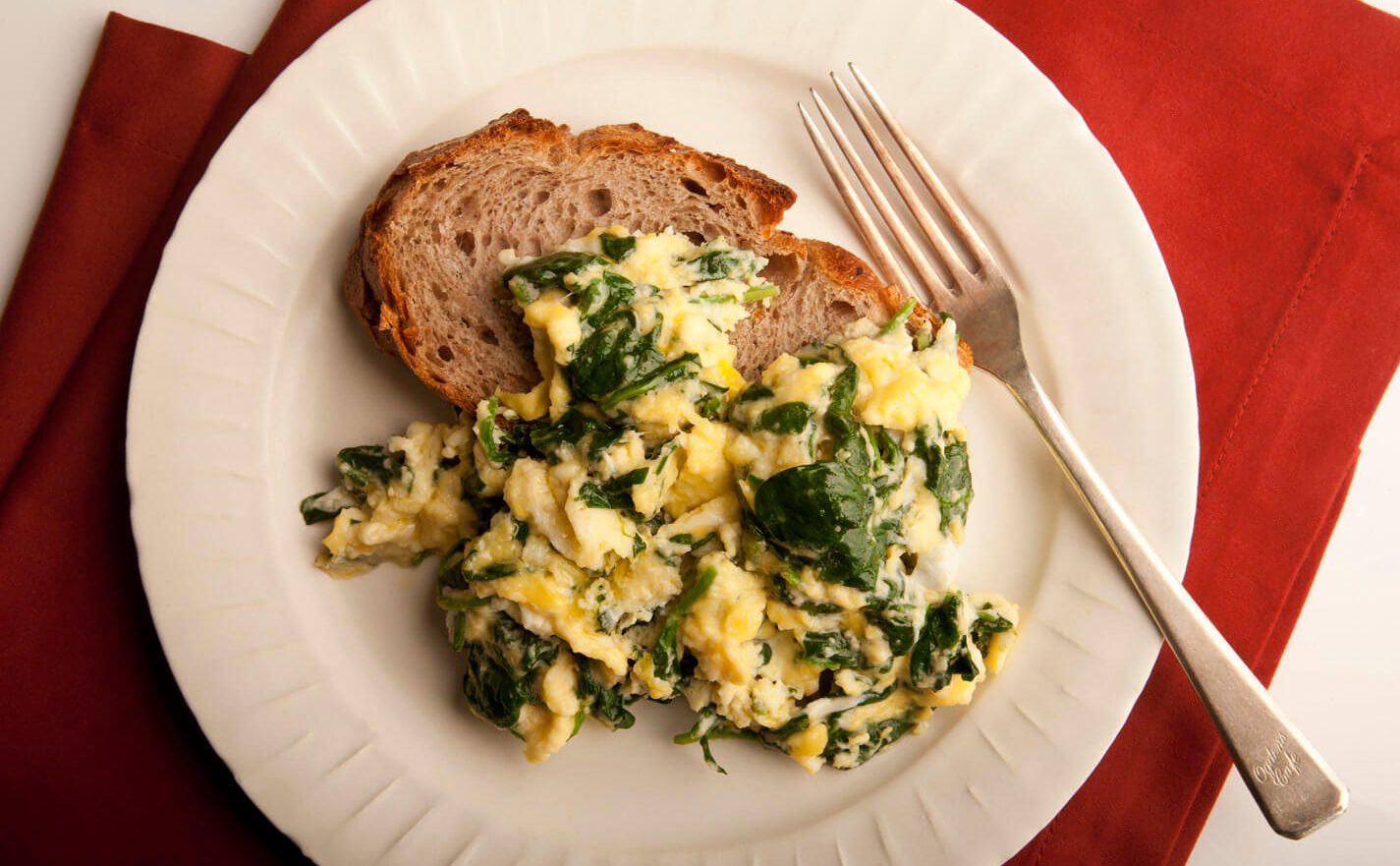 Egg White and Spinach Scramble