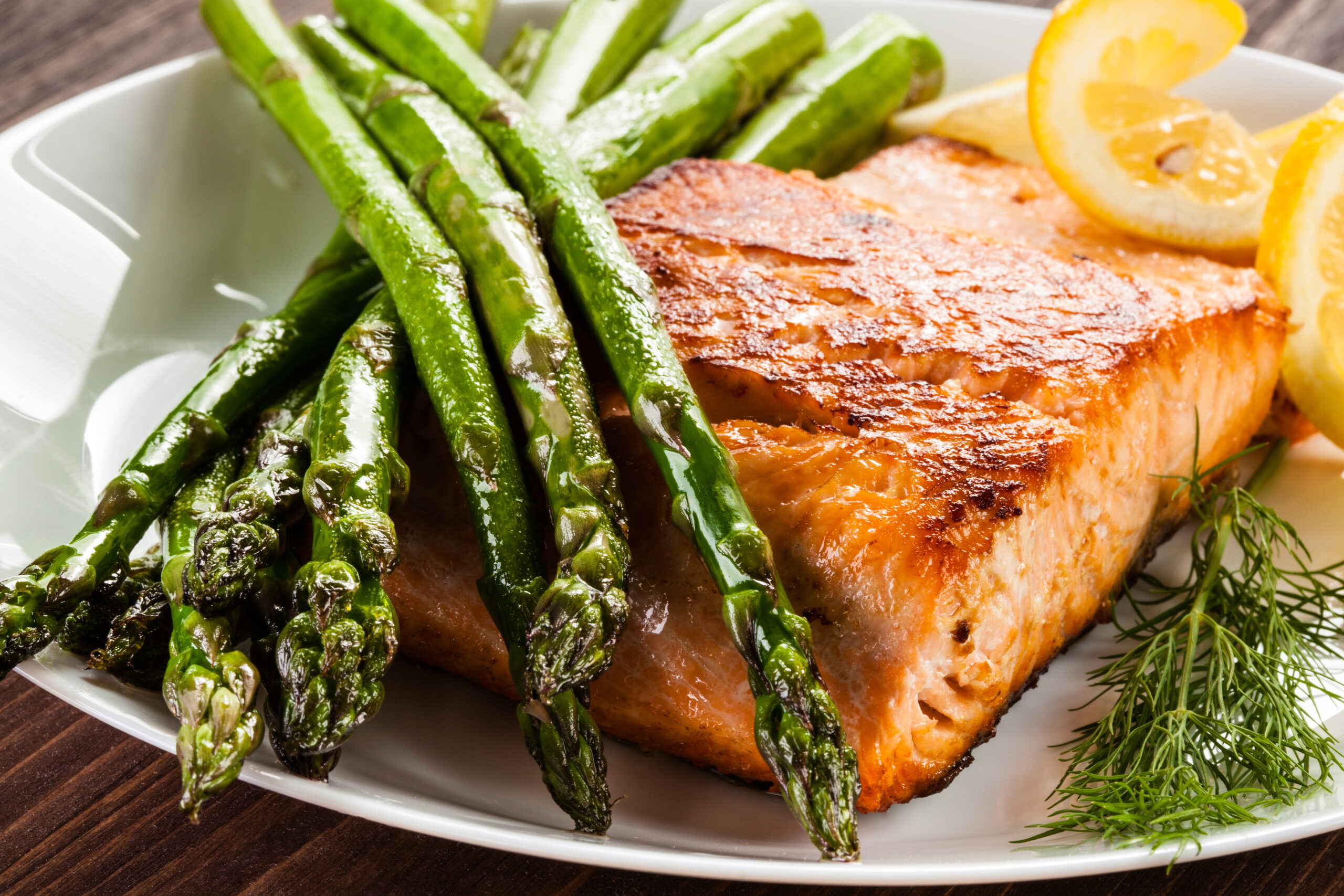 Lemon Pepper Salmon with Roasted Asparagus